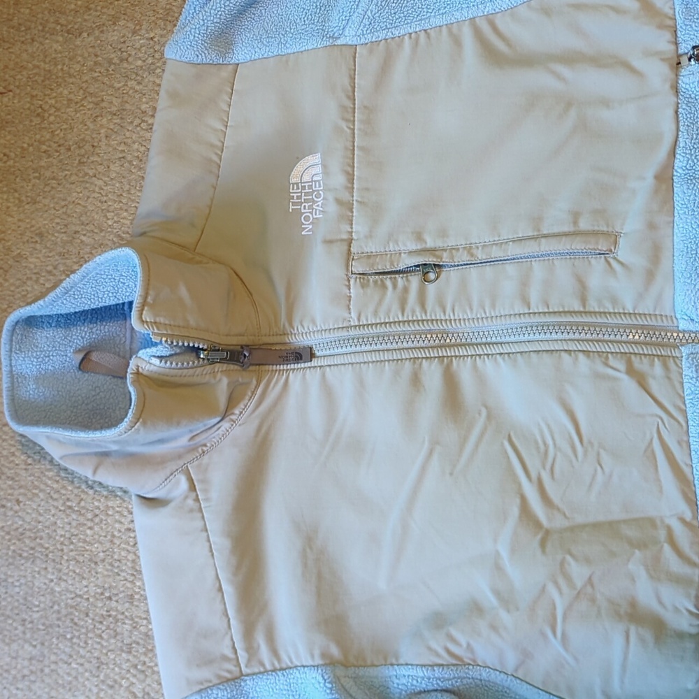 Women's The North Face Fleece Jacket Blue/Grey Size Small